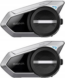 Sena 50S Dual Ενδοεπικοινωνία Διπλή για Κράνος Μηχανής με Bluetooth