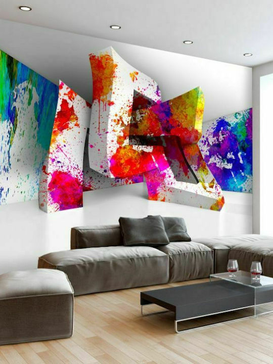 Self-adhesive Wall Mural Three-dimensional Shapes 245x175cm