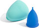 Moxie Reusable Menstrual Cup Super Cup for Period in Size Super Blue