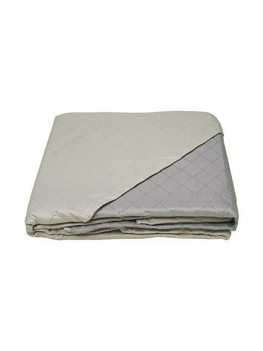 Sunshine Fiber Coverlet Semi-double Microfiber Grey / Dark Grey 190x240cm
