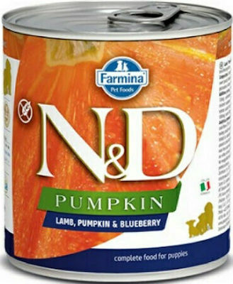 Farmina N&D Pumpkin Υγρή Τροφή Σκύλου με Αρνί και Βατόμουρα χωρίς Σιτηρά σε Κονσέρβα 140γρ.
