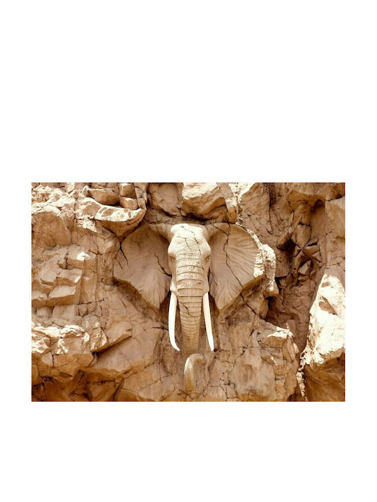 Autocolantă Fototapet de Perete 441x315cm Stone Elephant (South Africa) Bej