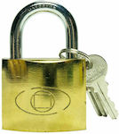 Steel Padlock Brass with Key 25mm 1pcs