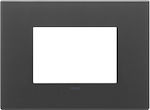 Vimar Eikon Exe Switch Frame 1-Slot Black 22653.73