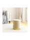 Stool For Living Room With Storage Space Upholstered with Velvet Verikoki 31x31x37cm