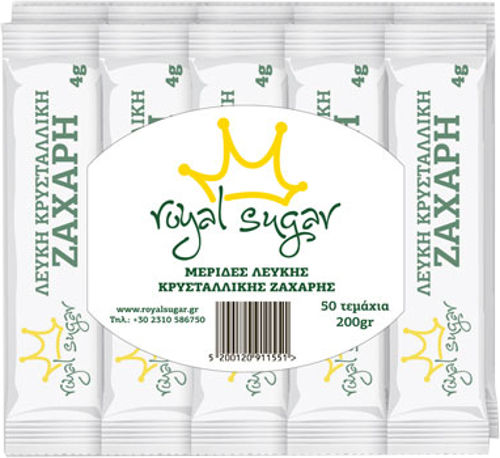 Royal Sugar Sticks Royal Бяла захар Кристален 50 Sticks 30013302