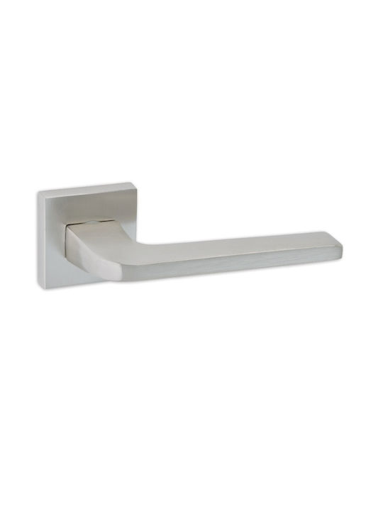 Best Hebel Mittlere Tür mit Rosette 275 Paar Nickel Matt