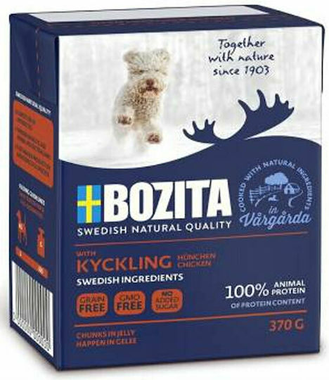Bozita Wet Food for Puppies in Pouches with Chicken Grain-Free & Gluten-Free 370gr