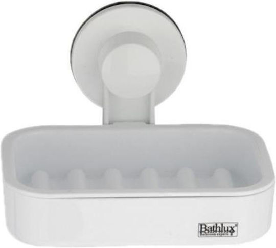 Bathlux Tavă de Săpun Montată pe Perete cu Ventuză Albă Bathlux Tavă de Săpun Montată pe Perete cu Ventuză Albă