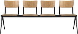 Metaxakis Fuego D4 Стол Училищна Кафяв 52x83x83см.
