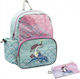 Laken Rucksack & Schultasche - Jumping Schulranzen Kindergarten mit Flaschenhalter Rosa 8 Liter 25 x 11 x 33cm