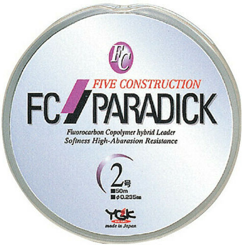 YGK FC Paradick Πετονιά Ψαρέματος Fluorocarbon Διάφανη 50m / 0.330mm