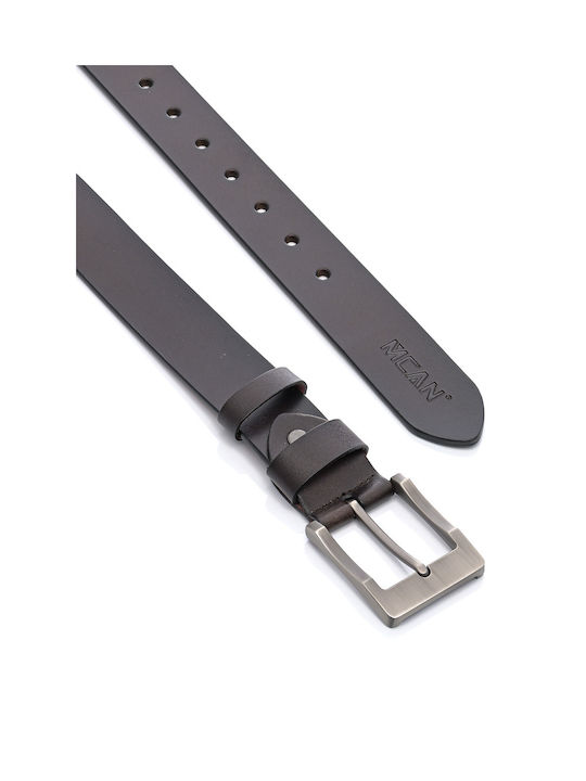 Mcan Men's Leather Belt Brown