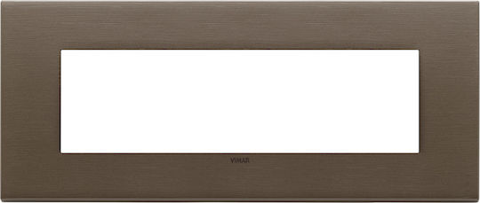 Vimar Eikon Exe Switch Frame 1 Position Horizontal Installation in Bronze Color 22657.12