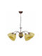 Heronia LAB/5L Adjustable Pendant Light Honey for 5 Bulbs E27 65x65cm