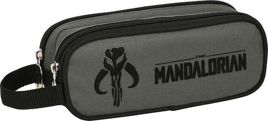 The Mandalorian Pencil Case with 2 Compartments Black
