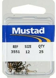 Mustad 3551 Σαλαγκιές Σετ 25τμχ No18 10.11.93.018