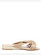 Flache Sandalen für Damen Bronze