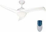 Inspire Aruba Ceiling Fan 112cm with Light and Remote Control White