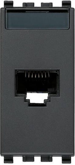 Vimar Priză De Rețea RJ45 Single Fără Cadru Tip Cat5 Gri 20339.11