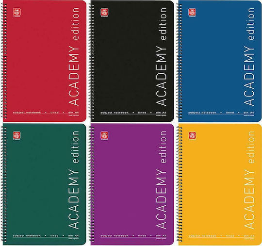 Typotrust Σπιράλ Τετράδιο Ριγέ Academy (Διάφορα Σχέδια/Χρώματα)