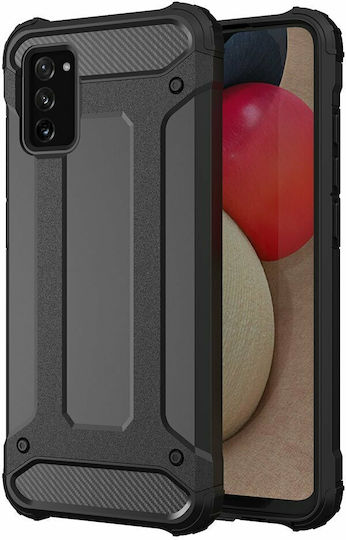 Hurtel Hybrid Armor Umschlag Rückseite Kunststoff Schwarz (Galaxy A03s)