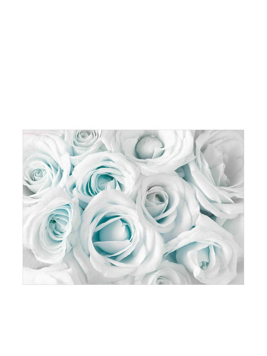 Autocolantă Fototapet de Perete 147x105cm Satin Rose (Turquoise) Albă