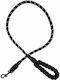 Vltools Lesă/Cordon Câine Curea Lesă Frânghie 12mm Groasă în culoarea Negru 1.2m