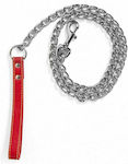 Dog Leash/Lead Chain Στριφτή 1.2mx2.5mm in Silver color 04244