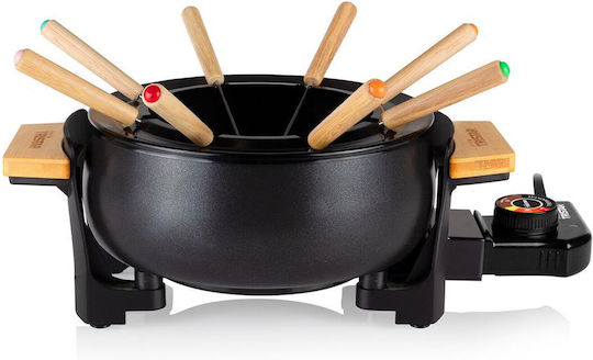 Tristar Electric Metallic Fondue Pot for 10 Persons Black