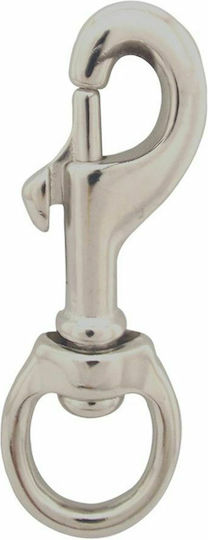 Hundeleine/Führleine Robuster Tierhaken 75mm in Silber Farbe
