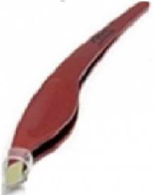 Medisei Eyebrow Tweezer with Curved Tip Ergo Red 1pcs