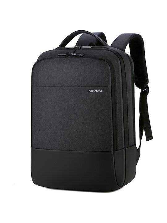 MeiNaili Men's Fabric Backpack Waterproof Black