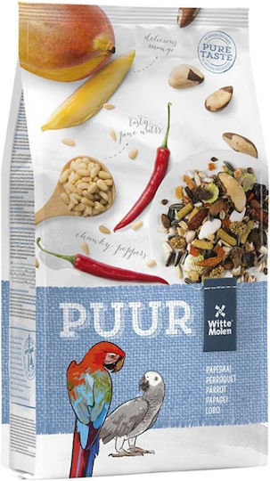 Witte Molen Puur Parrot Birds Food for Big Parrots 750gr