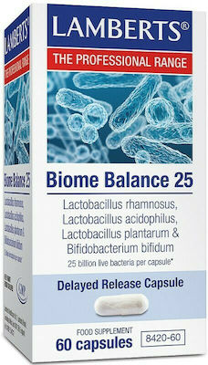 Lamberts Biome Balance 25 με Προβιοτικά και Πρεβιοτικά 60 κάψουλες