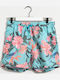 Classic Men's Swimwear Shorts Green Floral