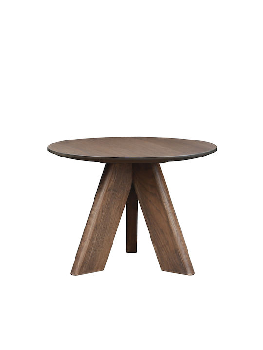 Otis Round Wooden Side Table Oak L60xW60xH45cm