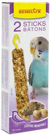 Benelux Food Sticks for Budgerigars 2 pieces with iodine and minerals 55gr