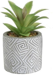 Cactus In A Grey Pot Inart Cactus In A Grey Pot Inart
