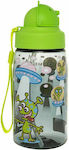 Laken Kids Plastic Water Bottle Oby Green 450ml