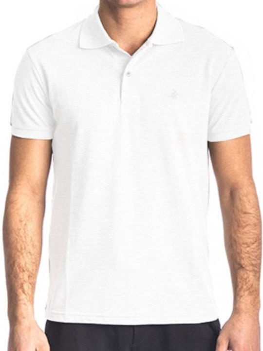 Paco & Co Ανδρικό T-shirt Polo Λευκό