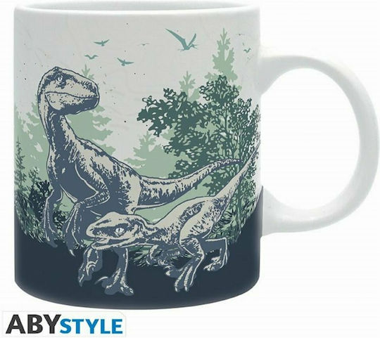 Abysse Jurassic World Raptor Country Κούπα Κεραμική Πολύχρωμη 320ml