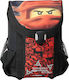 Lego Ninjago School Bag Backpack Elementary, Elementary in Red color