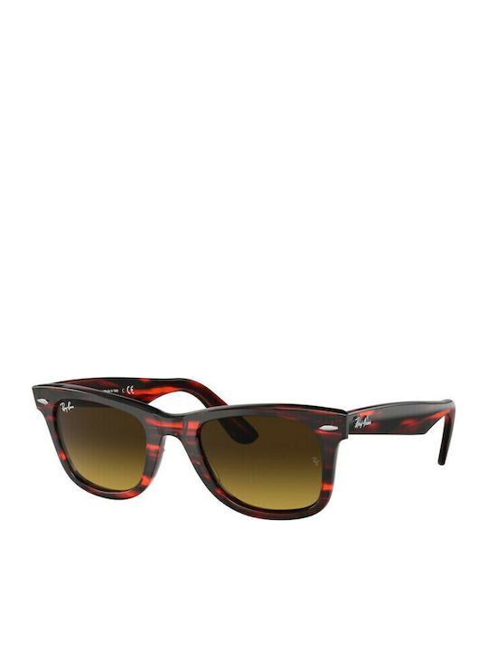 Ray Ban Wayfarer Unisex Sunglasses with Red Tar...