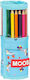 Moos Rollers Pencil Case Full Barrel Light Blue
