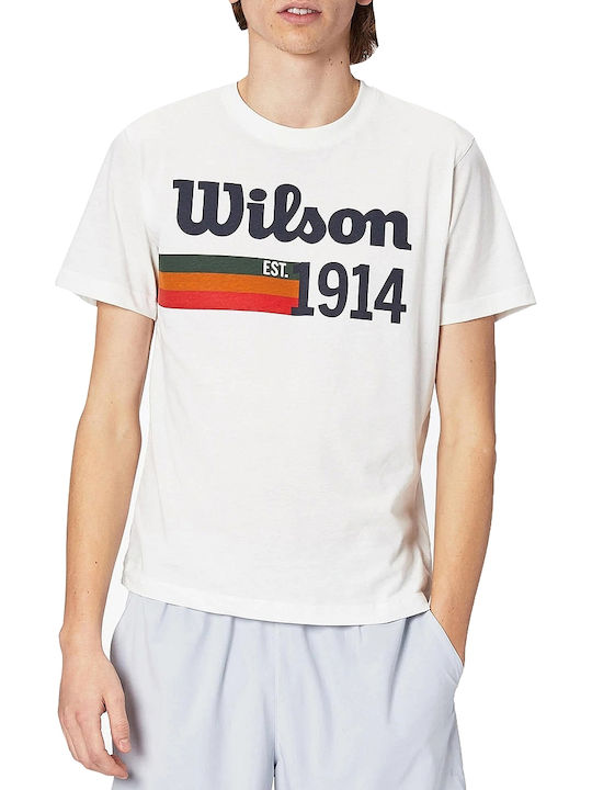 Wilson Script '14 Tech WRA805002 Ανδρική Μπλούζα Λευκή