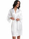 Miss Rosy Χειμερινή Νυφική Γυναικεία Ρόμπα Λευκή