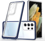 Hurtel Clear 3in1 Silicone Back Cover Blue (Galaxy S21 Ultra 5G)