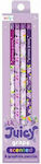 Ooly Lil' Juicy Pencil with Eraser Purple 6pcs