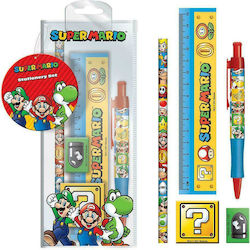 Pyramid International Super Mario Set De Papetărie Pentru Copii 5 Bucăți Cu Creion, Ascuțitoare, Radieră, Stilou și Regulă Pyramid International Super Mario Set De Papetărie Pentru Copii 5 Bucăți Cu Creion, Ascuțitoare, Radieră, Stilou și Regulă